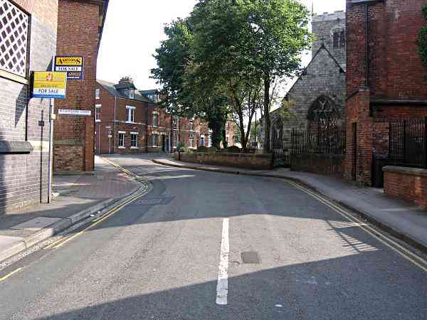 Looking towards Priory Street.