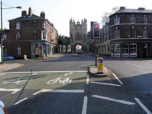 Looking towards Micklegate Bar.