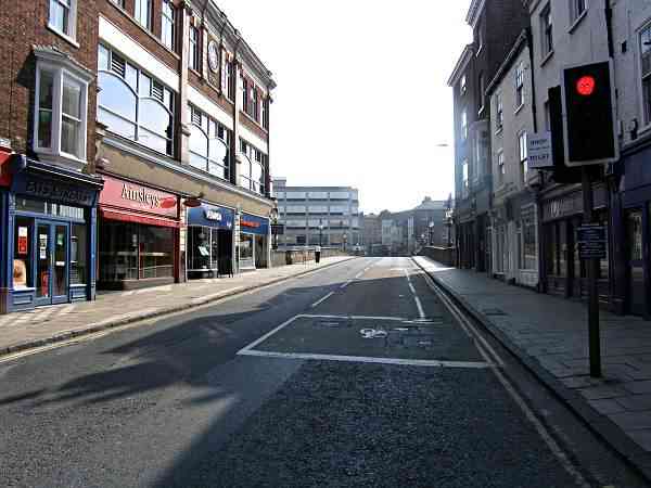 Looking towards the river and Ousegate.