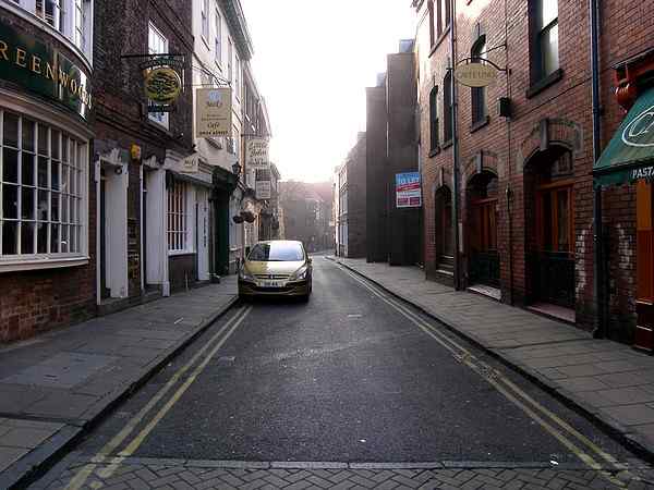 Looking south east towards the Castle