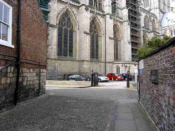 Looking towards the Minster.