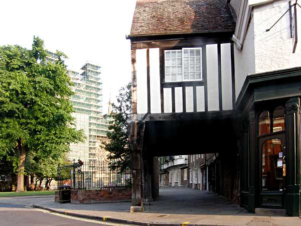 Looking towards the Minster.