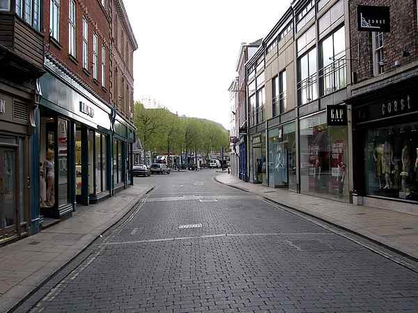 Looking north west towards St Helen's Square.
