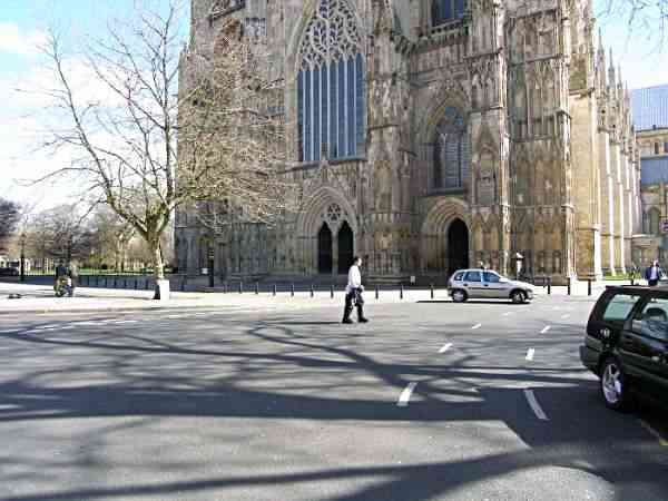 Looking towards High Petergate and the Minster.