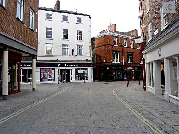 Looking south towards Market Street.