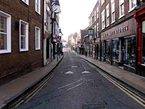 Looking South West towards the Foss and Walmgate.
