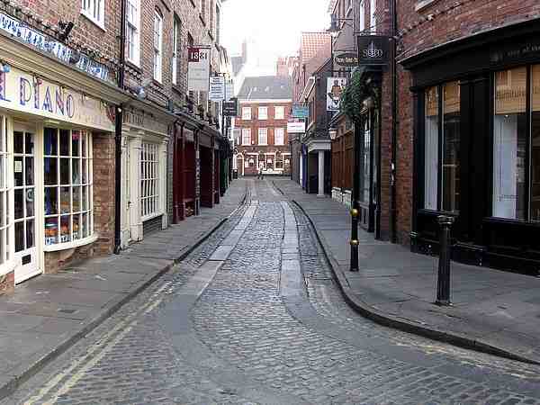 Looking towards High Petergate.