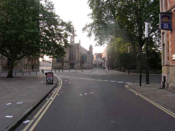 Looking towards Duncombe Place and the Minster.