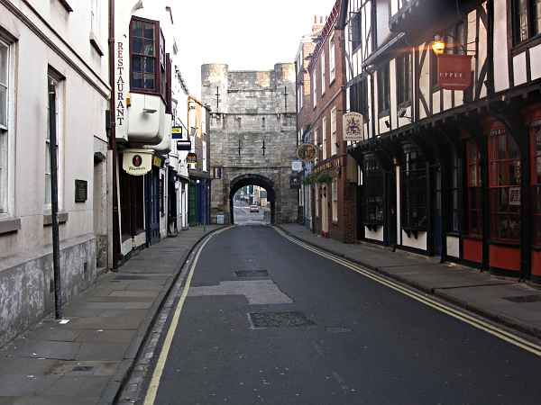Looking towards Bootham Bar.