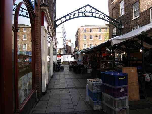 Looking south west towards Parliament Street.