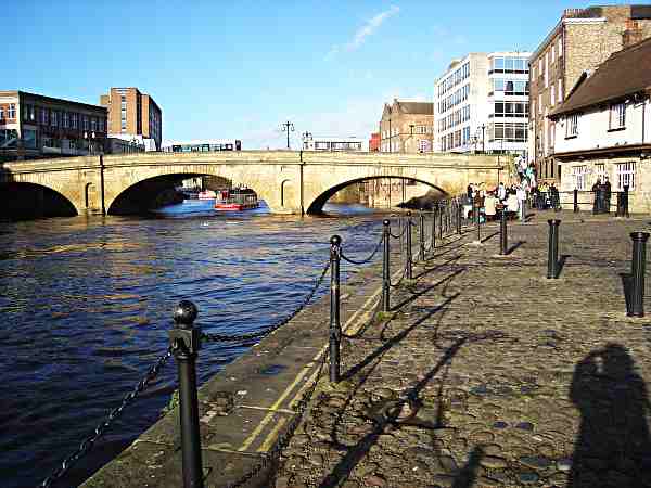 Looking north towards Ouse Bridge.