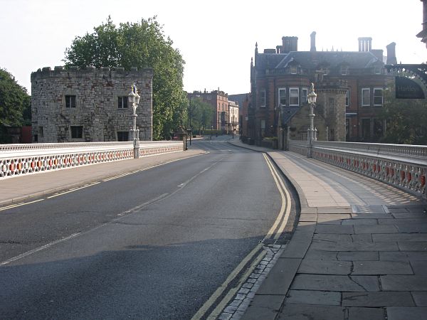 Looking over the bridge towards Museum Street.