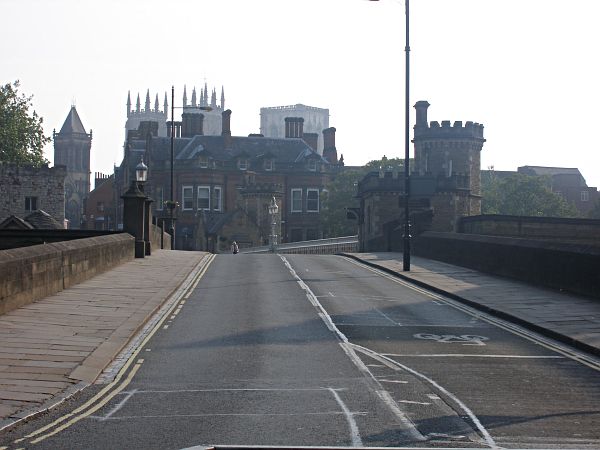 Looking towards the bridge.