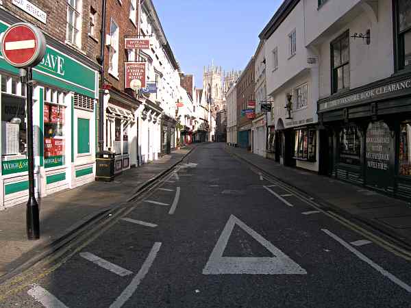 Looking towards the Minster.