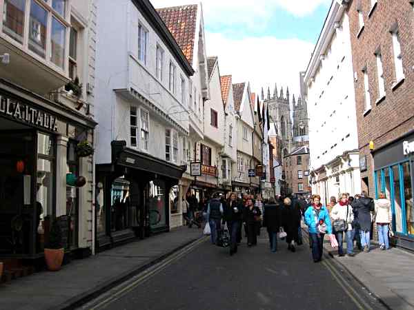 Looking north west towards the Minster.