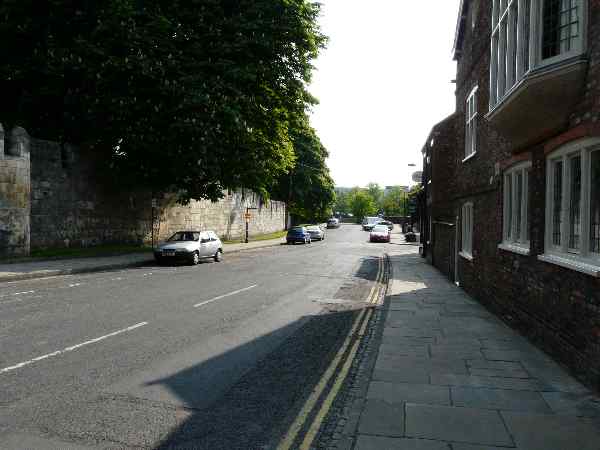 Looking south west towards the river.