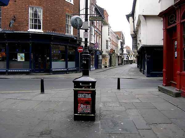 Looking towards the south door of the Minster.