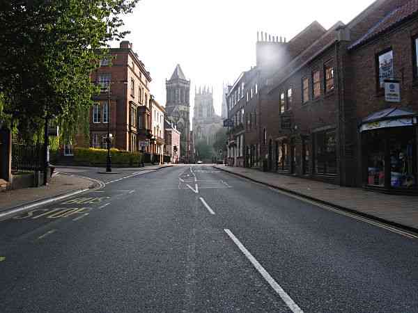Looking towards Duncombe Place and the Minster.