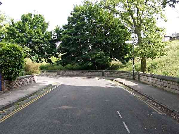 Looking towards the south corner of the Bar Walls.