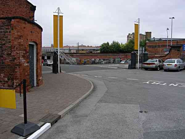 Looking towards the exit to the National Railway Museum.