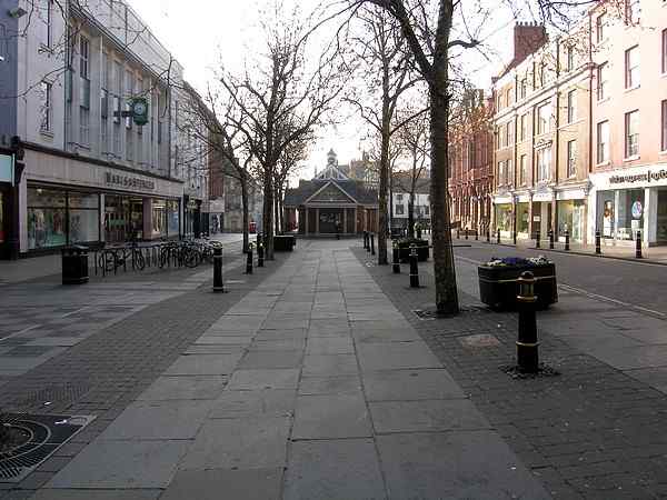 Looking south east towards Pavement.