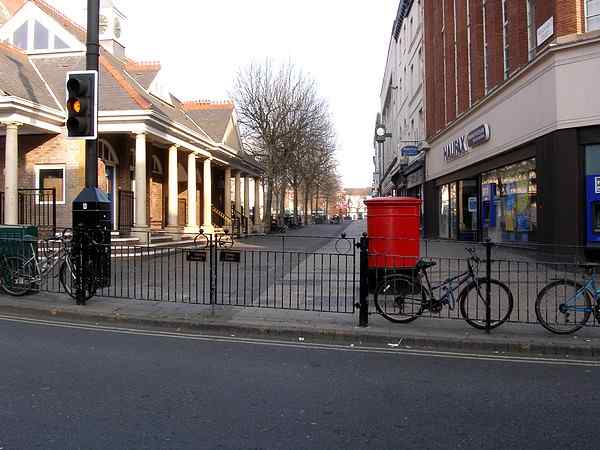 Looking towards St Sampson's Square.