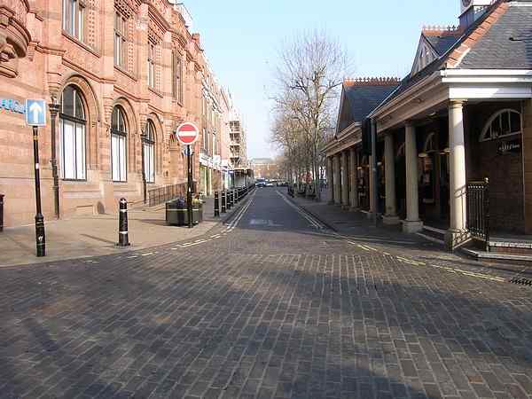 Looking towards St Sampson's Square.