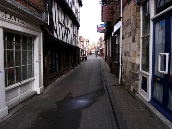 Heading towards Church Street and Swinegate.