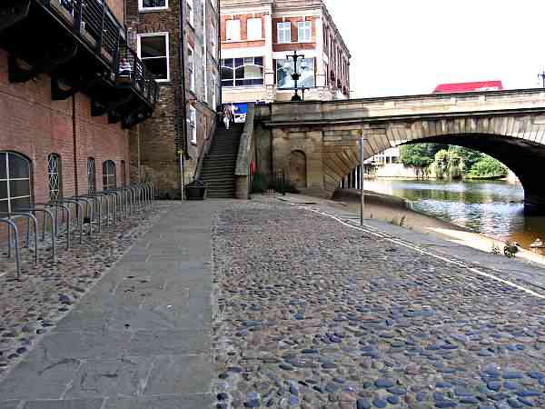 Looking north up the river towards Ouse Bridge.