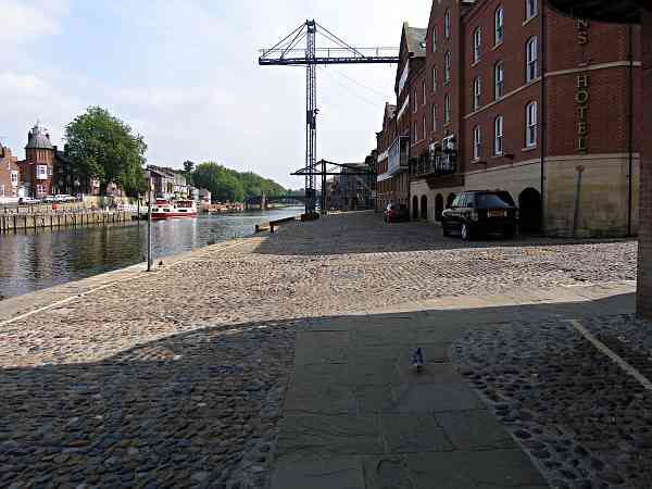 Looking south down the river towards Skeldergate Bridge.