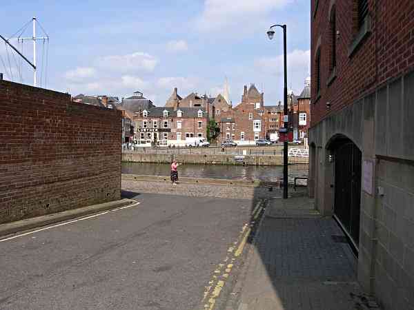 Looking towards Queen's Staith and the river.