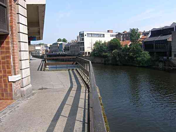 On the south bank of the river looking towards Lendal Bridge.