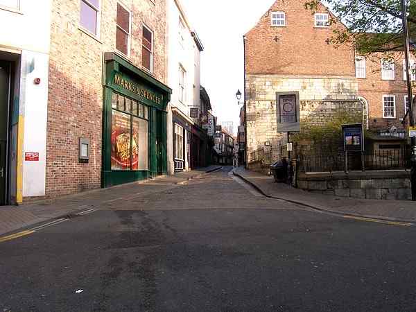 Looking north west towards King's Square.