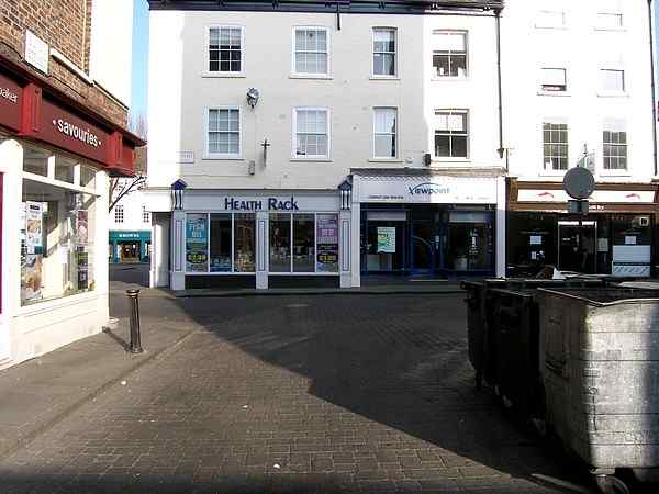 Looking north west towards Church Street.