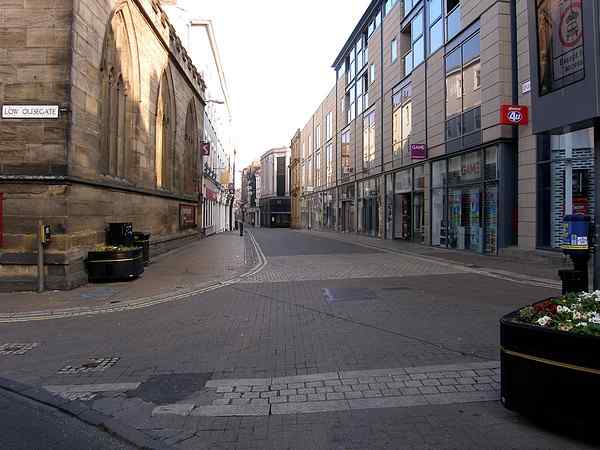 Looking north west towards Coney Street.