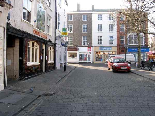 North east side looking south east towards Church Street.