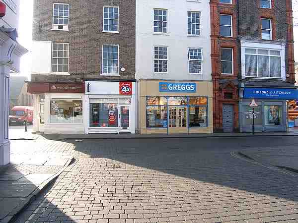 North east side looking south east towards Church Street.