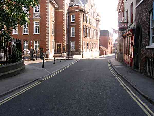 Looking towards Rougier Street and the river.