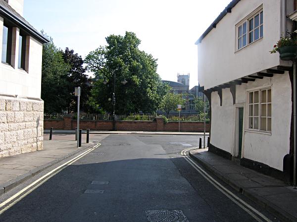 Looking towards the river.