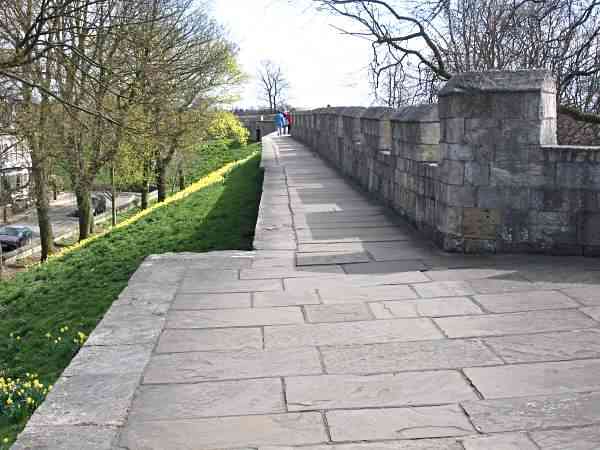 Looking at Bitchdaughter Tower the most southerly point on the City Walls.